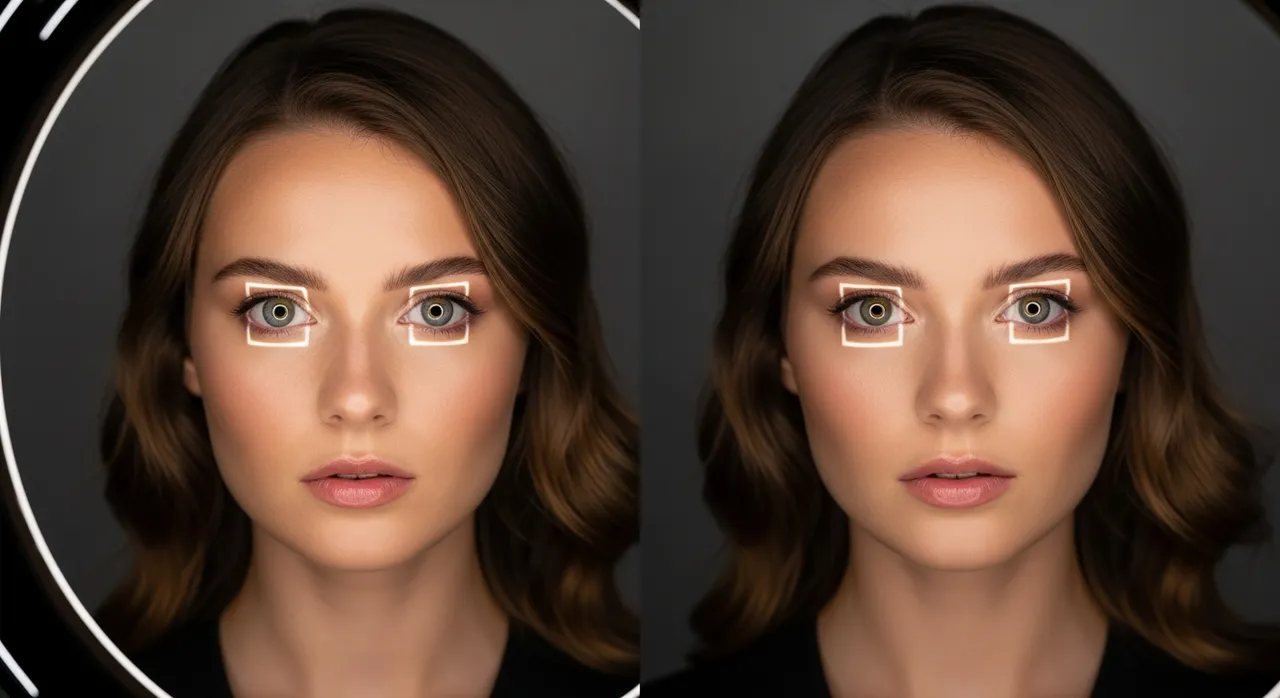 Lighting difference between ring light and softbox on subject