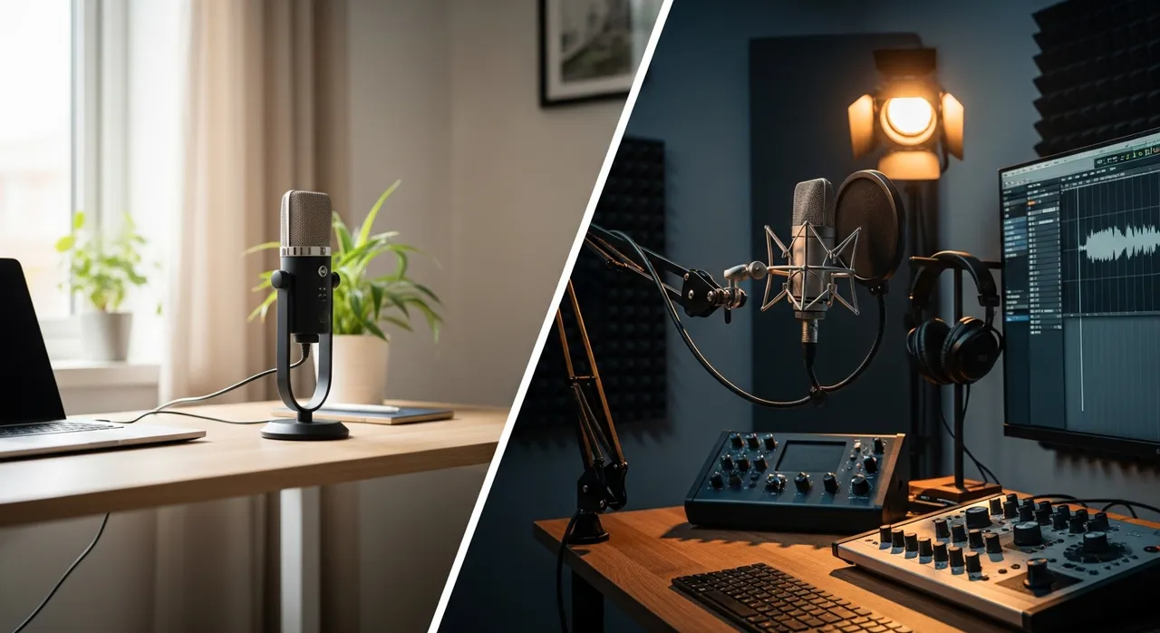 USB vs XLR microphone real setup comparison